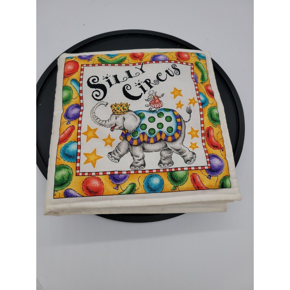 Silly Circus Cloth Handmade Fabric Book